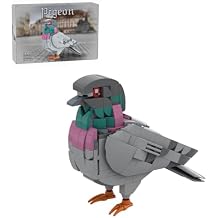 Feral Pigeon MOC-208738 Building Blocks Set, 255+ Pieces for Focused Fun, Made for Teens and Adults, A Gift for Bird Lovers