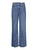 Wide Leg Fit VERO MODA Jean à Coupe Large VMCTESSA Taille Haute Wide Leg Fit Jeans Medium Blue Denim 44 32 Medium Blue Denim (US) 44 / L32