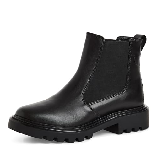 Bottine Chelsea Tamaris 1-25850-45 en cuir noir pour femme