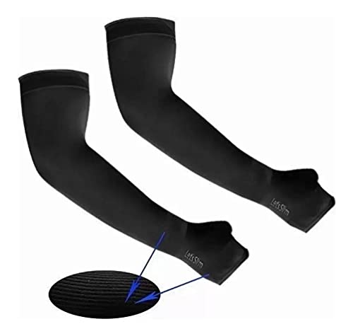 Manguito Ciclismo Mangas Proteção Solar Uv Bike Moto Meia Luva Preto Mg01 Luuk Young