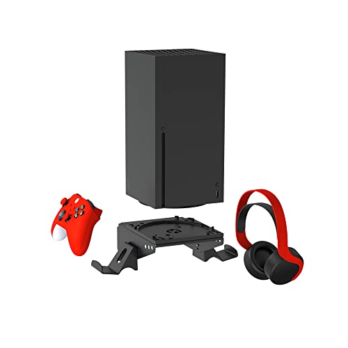 Dobe TYX-3602 Xbox Series X Wall Mount Kit, Rotated Wall Bracket for Xbox Series X with Controller and Headset Holder by DOBE FOMIS ELECTRONICS - Image 6