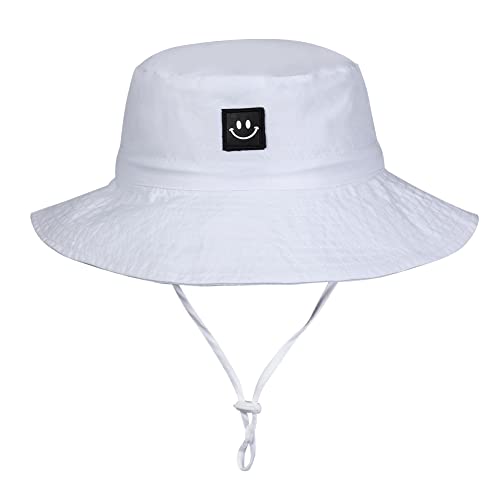 MaxNova Baby Sun Hat Smile Face UPF 50+ Toddler Bucket Hat for Boys Girls 0-7 Years
