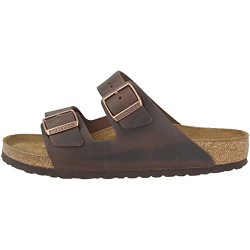 Image of Birkenstock Arizona Mules /Clogs Men Brown Mules Shoes, Habana, 8 US