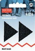 Prym Iron-On Triangles Black 925275 Pack of 2