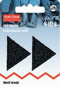 Prym 925275 Applikation Dreiecke klein, schwarz