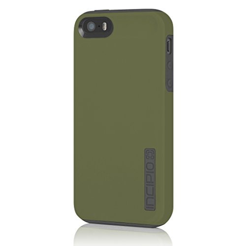 Incipio DualPro Case for iPhone 5S - Retail Packaging - Olive/Gray