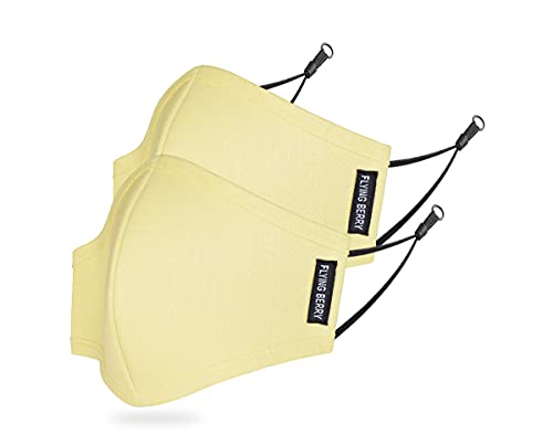Image of FLYING BERRY Comfortable Anti Pollution Multi Layers Washable Linen Face Mask