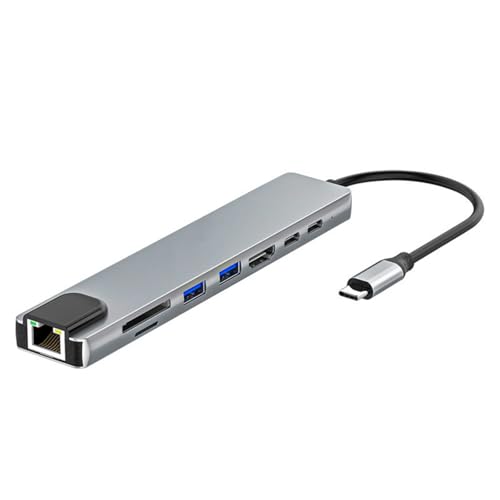 Limtula Multipuertos USB C Hubs 4K HDMI Salida USB C a HDMI Adaptador con transferencia de datos de alta velocidad PD100W Adaptador de carga tipo C Hub