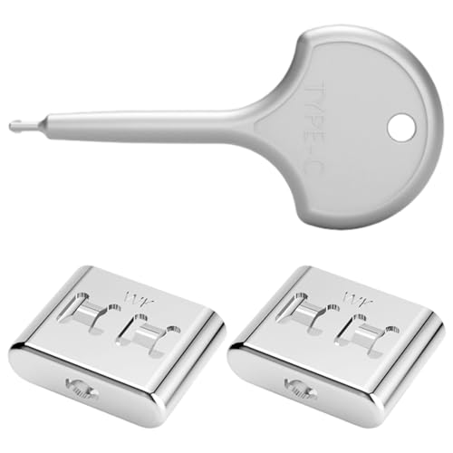 XAGMODSHN Verrou De Sécurité Port Type C Barrière Physique en Métal Bloqueurs USB C Protection des Données pour Ordinateurs Portables Et PC Joint Amovible