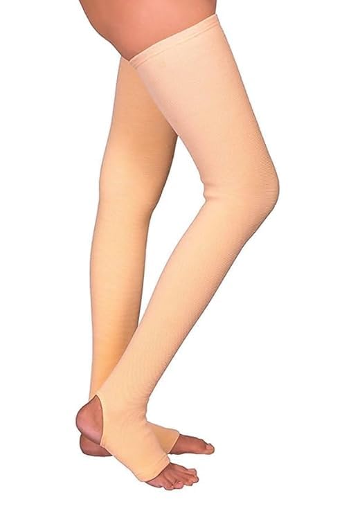 rich club Varicose Veins Compression Stockings (Above Knee), Open Toe Thigh High Sleeves for Swelling, Edema, Sore & Aching Legs, Pain Relief & Post Pregnancy, for Men & Women-picture-15