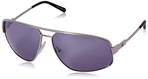 Revo Men's Unisex Collection Stargazer Aviator Polarized Sunglasses, Chrome Frame
