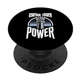 Fluglotse, Flugzeug, Flugservice, ATC, Geschenke PopSockets mit austauschbarem PopGrip