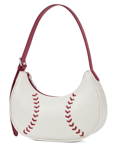 BOSTANTEN Baseball Shoulder Purses for Sport Mom Trendy Small Hobo Bag Vegan Leather Women Handbags for Daily Events2