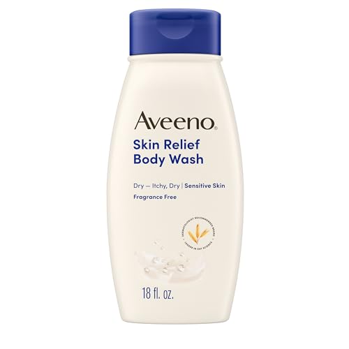 Aveeno Skin Relief Body Wash, Fragrance-Free with Triple Oat® complex, Gentle Daily Cleanser for...
