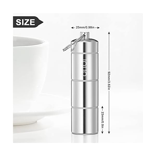 Diskreter Aufbewahrungsbehälter für kleine Gegenstände und Gewürze, geruchsdicht, wasserdicht, 3 Schichten – Bild 4