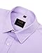 J.VER Men's Dress Shirts Solid Long Sleeve Stretch Wrinkle-Free Formal Shirt Business Casual Button Down Shirts Lavender Medium