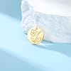 kkjoy 5Pcs Disc Coin Birth Flower DIY Charms for Jewelry Making and Crafting, Gold Stainless Steel Pendant Craft Supplies Accessories for Make Bracelet Necklace Earrings (02-Feb-Violet) #5