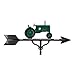 Montague Metal Products 32-Inch Deluxe Weathervane with Green Tractor Ornament
