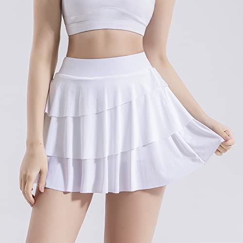 Luogongzi Flowy Pleated Skirts For Women Workout Athletic Sweat Shorts High Waisted Tennis Golf Skater Skirt Cute Mini Skort Summer thumb #3