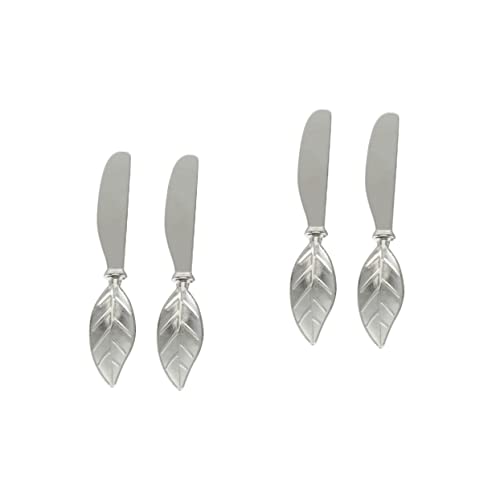 BESTonZON Metal Spatula 4 pcs Home Tool Butter for Knife Peanut Practical Gadgets Multipurpose Sandwich Knives Premium Multi-Functional Grater Kitchen Cake Spreader Steel Shaped Multi- Sandwich Bread