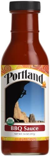 Portland Organic BBQ Sauce by Portlandia Foods - Healthy Barbecue Sauce - Naturally Gluten-free, Vegan, Low Sodium, non-GMO, USDA Organic Certified - Made in Oregon, USA (14 Oz)