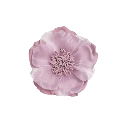 Image of Large Red Rose Flower Brooches Pins for Women Dainty Satin Fabric Brooches Big Camellia Flower Brooch Wedding Party Clothing Pin Accessory Jewelry