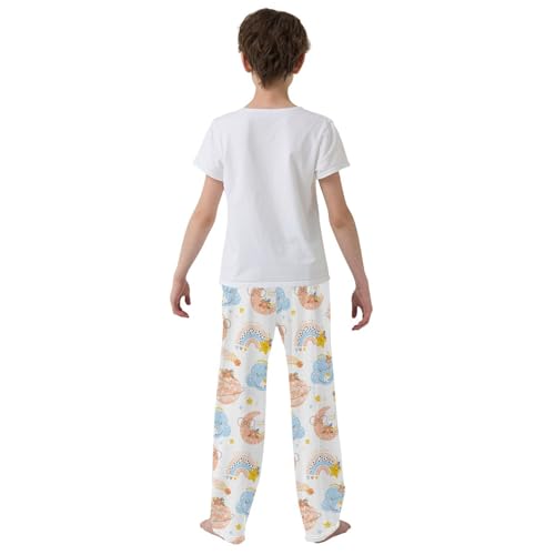 Rainbows Planets Clouds Boys Pants for Kids Jogger Pants with Pockets S-XL3