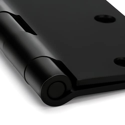 6 Pack Haidms Black Door Hinges Matte Black Door Hinges Interior Door Hinges Removable Pin Door Hinges 5/8 Radius Corner Door Hinges Steel #TOP3