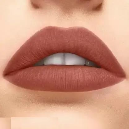 Image of Moon Embers Lip Liner Pencil Set, Red Shades, NUDE Finish, Wax, 12 Pieces, with Built-in Sharpener