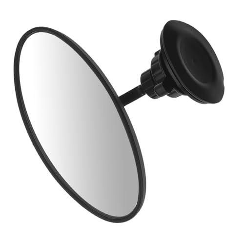 BUGUUYO Espejo Retrovisor Interior Para Cochecito Limpiaparabrisas De Espejo Lateral Espejos De Punto Ciego Con Ventosa Almohadilla De Asiento De Coche Espejo De Pontón Vidrio Black