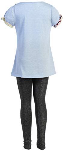 Image of 3 Pieces Top Legging Necklace Holiday Fall Winter Girls Pant Set 4-14