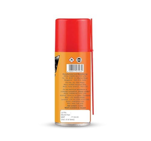 Image of Vista Chain Lube 110ml | Bike Chain Lube | Chain Spray x Pack of 2 (110 ml +110ml)