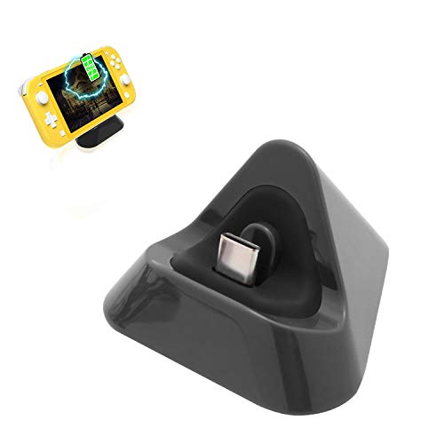 ECHZOVE Charging Dock for Nintendo Switch Lite, Charger for Nintendo Switch Lite - Gray