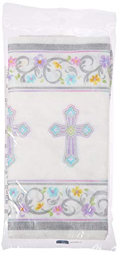 AmscanCommunion White Table Cover | Party Tableware, 54