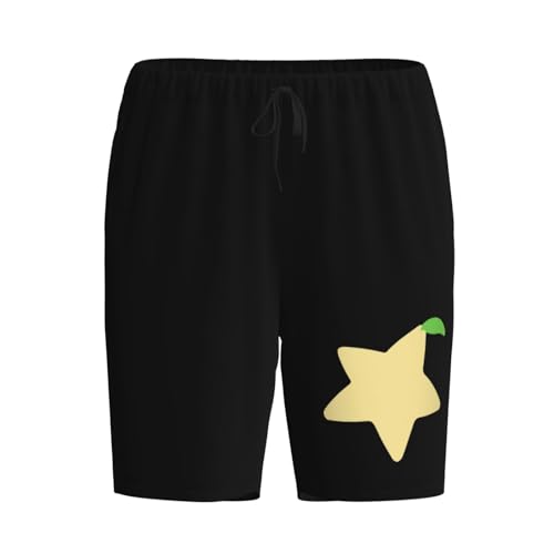 Paopu Fruit Pajama Shorts for Men, Men's Pajama Bottoms, Sleepwear for Summer2