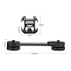 ULANZI PT-3 Triple Cold Shoe Mount Adapter Aluminium für Gimbal (DJI Osmo Mobile 2/3, Zhiyun, Feiyutech), Kamera und Smartphone Vlog Video Mikrofon Verlängerungsstange