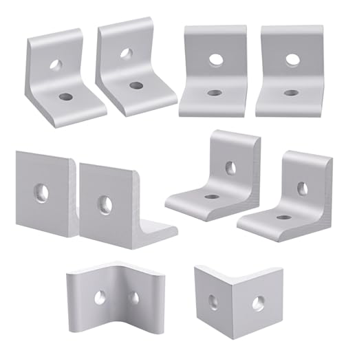Support d'angle 4040 à 2 trous haute rigidité pour châssis aluminium