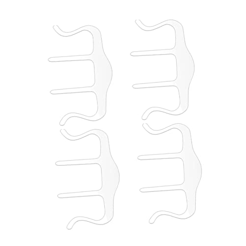 ibasenice 4pcs Transparent Recipe Magazine Page Clips Book Fixing Clips for Music Scores Speech Drafts Multipurpose Easy to Install Clamps for Home School Use