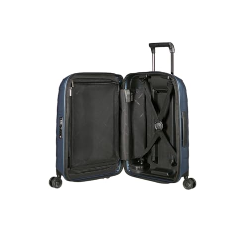 Samsonite Attrix valise 55cm bleu acier extensible 38L 44L Spinner S