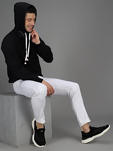 Image of eKools� Men's Rich Cotton Fleece Pullover Hoodie Sweatshirt for Winters