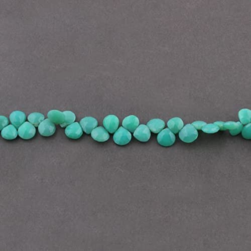 Chrysoprase facettée haut de gamme LKBEADS SB4435 en cœur pour joaillerie