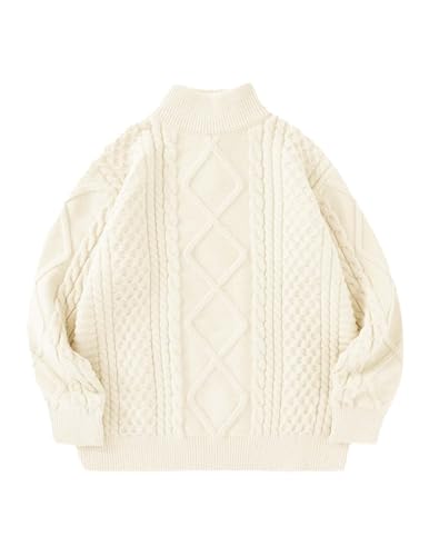 Aelfric Eden Oversized Sweater for Women Turtleneck Long Sleeve Sweater Arctic Velvet Knit Pullover