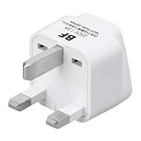 ヤザワ 電源変換プラグ（Aタイプ→BFタイプ）KP5-WH 海外で日本の電気製品が使える