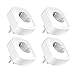 Smart Wlan Steckdose 16A, Alexa Steckdose 4er Pack, Smart Home Plug Kompatibel mit Alexa Google Home, App Fernbedienung, Stromverbrauch messen Sprachsteuerung Timer, NUR auf 2.4 GHz WiFi