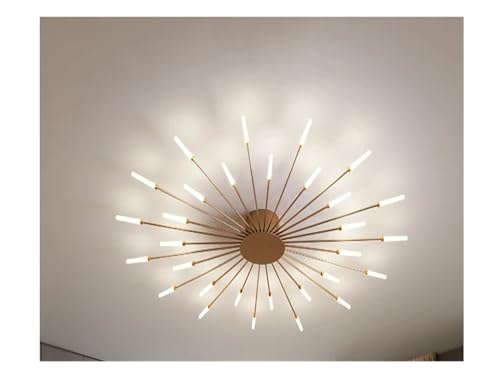 Plafond en métal de haute qualité au design noir doré raffiné pour salon