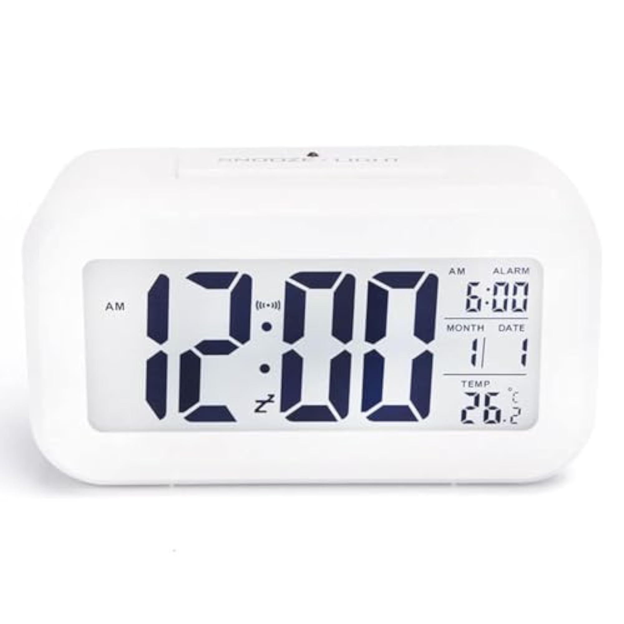 Digital Alarm Clock LED Display with Temperature