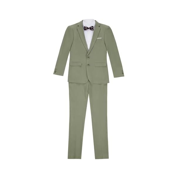 Boys Linen Suit Slim Fit 3 Piece Summer Beach Wedding Light Weight Suit Kids Linen Suit Jacket Vest Pant Set - Image 3