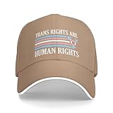 berretto da baseball trans rights are human rights cappello con visiera moda protezione solare cappucci da golf, per all'aperto, sportivo, campeggio, 55-59cm
