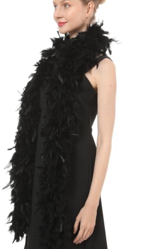 Unisex 80gram chandelle feather boa (pack of 1)