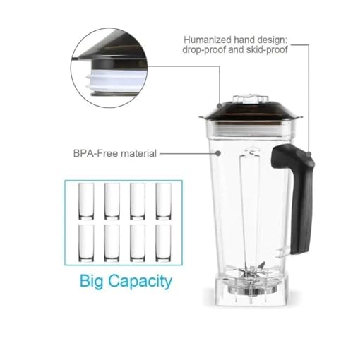 Mezcladora T5200 repuestos de vaso batidor y jarra cuadrada de 2L 4